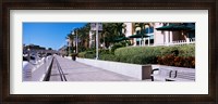 Framed Buildings along a walkway, Garrison Channel, Tampa, Florida, USA