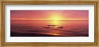 Framed Sunset over the sea, Venice Beach, Sarasota, Florida, USA
