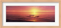 Framed Sunset over the sea, Venice Beach, Sarasota, Florida, USA