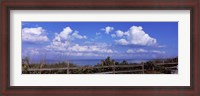 Framed Fence on the beach, Tampa Bay, Gulf Of Mexico, Anna Maria Island, Manatee County, Florida, USA