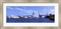 Framed Bridge across a canal, Atlantic Intracoastal Waterway, Fort Lauderdale, Broward County, Florida, USA