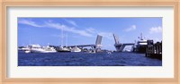 Framed Bridge across a canal, Atlantic Intracoastal Waterway, Fort Lauderdale, Broward County, Florida, USA