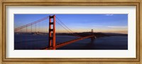 Framed Golden Gate Bridge with Blue Sky, San Francisco, California, USA