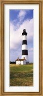 Framed Low angle view of a lighthouse, Bodie Island Lighthouse, Bodie Island, Cape Hatteras National Seashore, North Carolina, USA