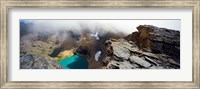 Framed High angle view of a lake, Continental Divide, US Glacier National Park, Montana, USA