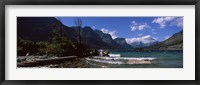 Framed St. Mary Lake, US Glacier National Park, Montana