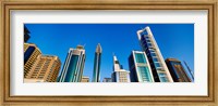 Framed Low angle view of buildings, Dubai, United Arab Emirates