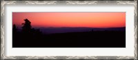 Framed Sunrise over mountain, Western Slope, Telluride, San Miguel County, Colorado, USA