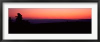 Framed Sunrise over mountain, Western Slope, Telluride, San Miguel County, Colorado, USA