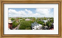 Framed High angle view of buildings in a city, Wentworth Street, Charleston, South Carolina, USA