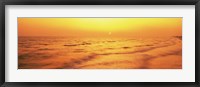 Framed Sunset over Gulf Of Mexico, Panama City Beach, Florida, USA