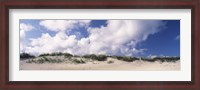 Framed Sand dunes, Cape Hatteras National Seashore, Outer Banks, North Carolina, USA