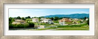 Framed High angle view of houses, Ansouis, Vaucluse, Provence-Alpes-Cote d'Azur, France