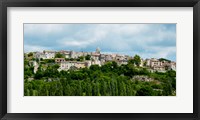 Framed Town on a hill, Sault, Vaucluse, Provence-Alpes-Cote d'Azur, France