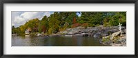 Framed Trees at the riverside, Moon River, Bala, Muskoka, Ontario, Canada