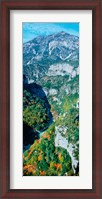 Framed Verdon Gorge in autumn, Provence-Alpes-Cote d'Azur, France