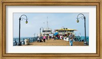 Framed Tourists on Santa Monica Pier, Santa Monica, Los Angeles County, California, USA