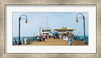 Framed Tourists on Santa Monica Pier, Santa Monica, Los Angeles County, California, USA