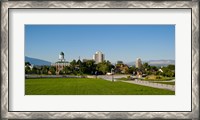 Framed Lawn with Salt Lake City Council Hall in the background, Capitol Hill, Salt Lake City, Utah, USA