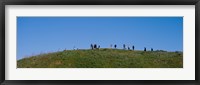 Framed People on a hill, Baldwin Hills Scenic Overlook, Los Angeles County, California, USA