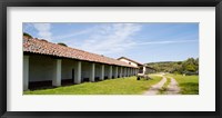 Framed Colonnade of a building, Mission La Purisima Concepcion, Santa Barbara County, California, USA