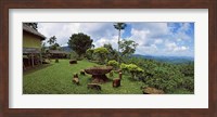 Framed Stone table with seats, Flores Island, Indonesia