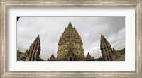 Framed Close Up of 9th century Hindu temple, Indonesia