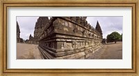 Framed Carving Details on 9th century Hindu temple, Indonesia