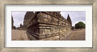 Framed Carving Details on 9th century Hindu temple, Indonesia