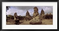 Framed Statues in 9th century Hindu temple, Indonesia