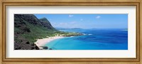 Framed High angle view of a coast, Makapuu, Oahu, Hawaii, USA