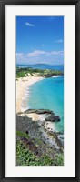 Framed High angle view of a beach, Makapuu, Oahu, Hawaii, USA