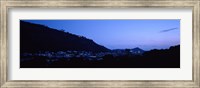 Framed Valley at dusk, Palolo, Oahu, Hawaii, USA