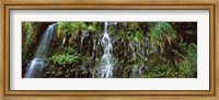 Framed Waterfall in a forest, Hawaii, USA