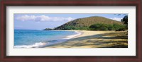 Framed Surf on the beach, Big Beach, Makena, Maui, Hawaii, USA