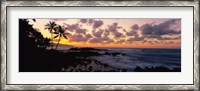 Framed Sunset North Shore, Oahu, Hawaii