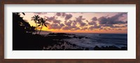 Framed Sunset North Shore, Oahu, Hawaii