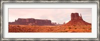 Framed Buttes Rock Formations at Monument Valley
