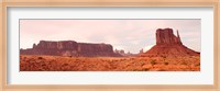 Framed Buttes Rock Formations at Monument Valley