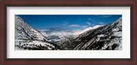 Framed Snowcapped mountains and Forests, Switzerland