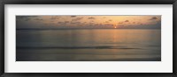 Framed Sunset View from Asdu Resort, Maldives