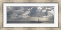 Framed Sailboat in the sea, Negril, Jamaica