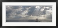 Framed Sailboat in the sea, Negril, Jamaica