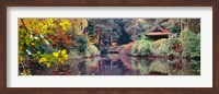 Framed Japanese Garden in autumn, Tatton Park, Cheshire, England