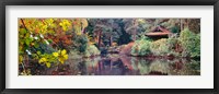 Framed Japanese Garden in autumn, Tatton Park, Cheshire, England