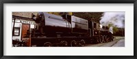 Framed Kingston Flyer vintage steam train, Kingston, Otago Region, South Island, New Zealand