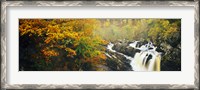 Framed Waterfall in autumn, Rogie Falls, Black Water, Garve, Ross-Shire, Scotland