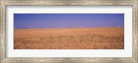 Framed Wind farm at Panhandle area, Texas, USA