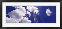 Framed Low angle view of radio antennas, Tucson Mountain Park, Tucson, Arizona, USA