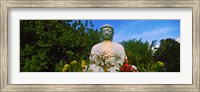 Framed Low angle view of a Buddha statue, Lahaina Jodo Mission, Maui, Hawaii, USA